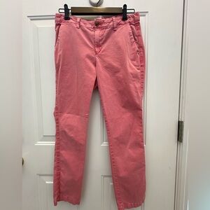 Gap Pink Girlfriend Chino. Straight Cropped Pants